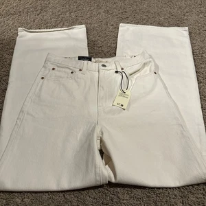 Neu mit Etikett Levi’s Premium Ribcage Wide Leg Jeans weiß super hoher Bund 28 x 32 - Bild 1 von 8