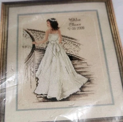 Vervaco 36.743 Matrimonio Boda Novia Contado Punto de Cruz Kit 10" x 12"  Foto 1 de 4