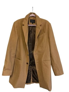 Banana Republic Herren L Wollmantel Mantel Camel Hellbraun Peacoat Nova Fides - Bild 1 von 9