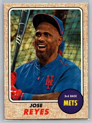 Jose Reyes 2017 Topps Heritage New York Mets #332 - Image 1 of 2