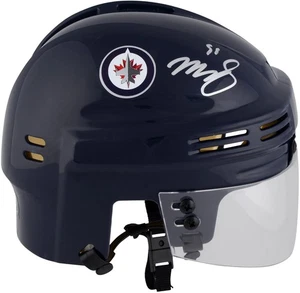 Mark Scheifele Winnipeg Jets Signed Navy Mini Helmet - Picture 1 of 2