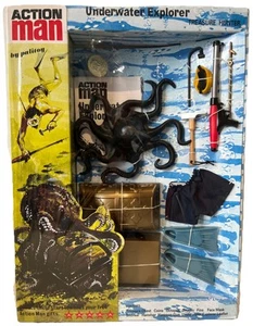 VINTAGE ACTION MAN 40th CARDED UNDERWATER EXPLORER TREASURE HUNTER 1/6 SCALE - Picture 1 of 3