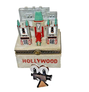 Vintage SELTENE Hollywood Schmuckschatulle mit Filmkamera Schmuck Grauman's Chinese Theater - Bild 1 von 16