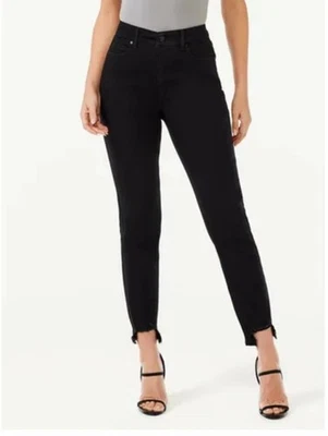 Womens Sofia Vergara Jeans Adora Super High Rise Curvy Girlfriend Size 10 Black - Image 1 of 4