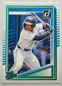 2025 Panini Baseball Donruss Dillon Head Rated Prospects #165 Marlins - Picture 1 of 11