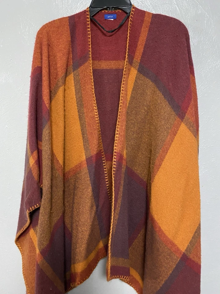 Mantón - Envoltura Naranja Mezcla Colores Otoño, Talla Única Hecho por Apt 1 - Foto 1 de 1