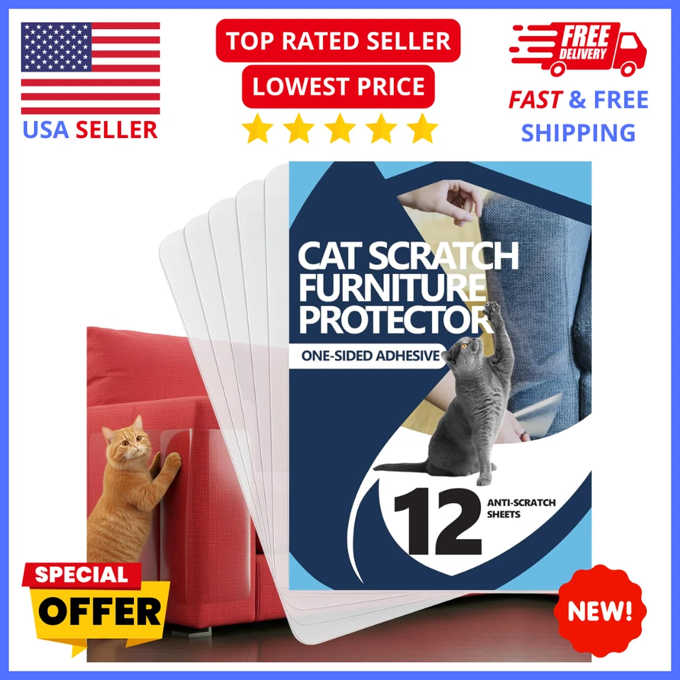Cat Scratch Protector Tape – Anti-Scratch Sofa & Furniture Shield - Image 1 of 4
