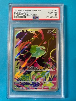 Bulbasaur PSA 10 | Mega Evolution 133/132 | Illustration Rare - Image 1 of 2