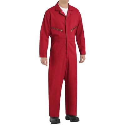 NEW Red Kap Men's Zip-Front Cotton Coveralls Industrial Work Uniform CC18 - Image 1 of 4