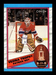 1989-90 O-Pee-Chee Vezina Trophy - Patrick Roy #322 Montreal Canadiens - Picture 1 of 2