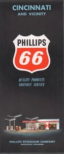 1962 Phillips 66 Road Map: Cincinnati and Vicinity NOS - Picture 1 of 1
