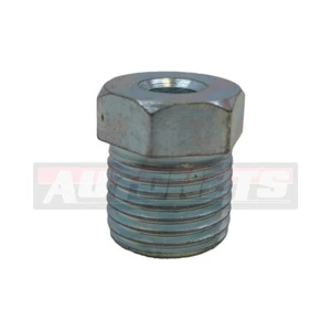 Tuerca acampanada invertida única (1 pieza) roscas de 1/2"-20 para líneas de freno de 3/16" - Imagen 1 de 2