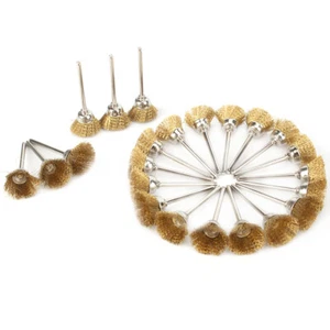 50pcs Mini Copper Wire Brush Dremel Rotary Tool Accessories For Rust Removal New - Picture 1 of 8