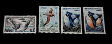 FRENCH ANTARTICA 1956 BIRDS LOT OF 4 ISSUES TO 1F PENQUIN MINT L/H