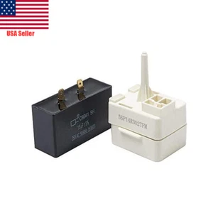 Refrigerator Compressor Start Relay & Capacitor For Whirlpool Maytag W10613606 - Picture 1 of 5