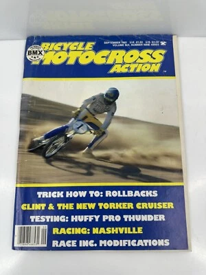 Rare Vintage September 1981 Bicycle Motocross Action Magazine BMX John Piant USA - Image 1 of 3