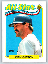 Kirk Gibson 1989 Topps All-Star  #396 Los Angeles Dodgers