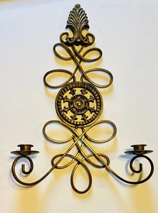 Gothic-Style Fleur-de-lis Wall Mounted Candle Holder 2006 - Picture 1 of 6