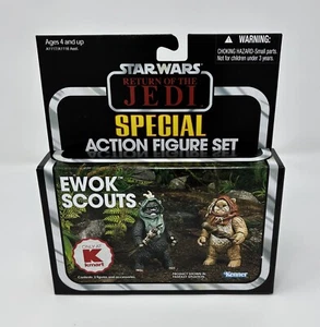 Star Wars Special Action Figure Set Ewok Scouts Wunka Widdle Warrick K-Mart TVC - Picture 1 of 5