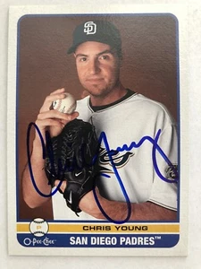 2009 UPPER DECK O PEE CHEE CHRIS YOUNG IN PERSON SIGNED CARD - Picture 1 of 1