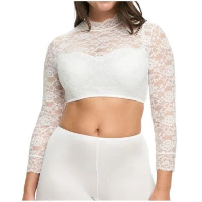 Susa Damen 3/4 Arm Dirndlbluse Wiesn-Zauber Spitze Cups blickdicht Kragen - Bild 1 von 4