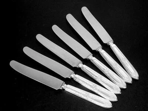Set of 6 Rogers Mystic Coronet Silver Plated Dinner Knives c1926 - Picture 1 of 3