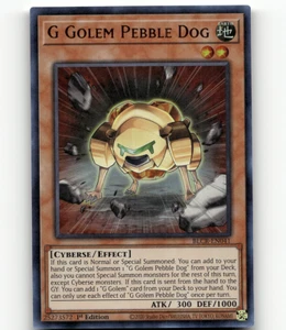 Yugioh G Golem Pebble Dog Battles of Legend: Crystal Revenge Ultra Rare - Picture 1 of 1