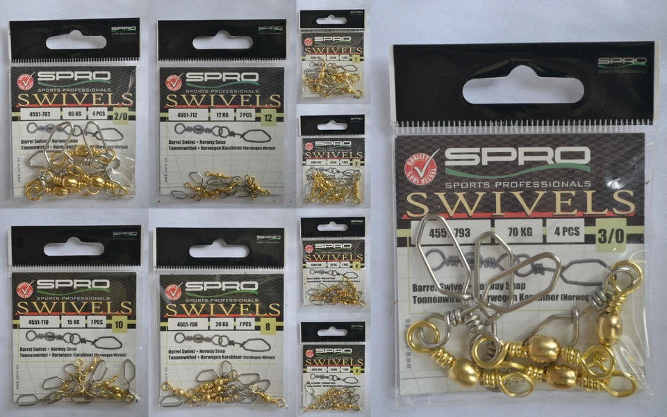 Spro Norwegenwirbel Scandic Skandi Raubfisch Hochsee Meeres Wirbel 10 Größen - Bild 1 von 1