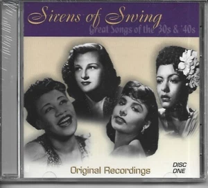 SIRENS OF SWING - DISC 1 - ELLA FITZGERALD, BILLIE HOLIDAY, KAY STARR, PEGGY LEE - Picture 1 of 2
