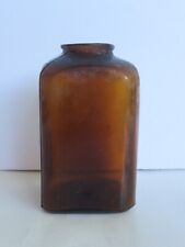 Antique 19th Century Amber Snuff Utility Bottle