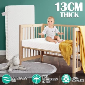 Sweetlove Baby Crib Cot Mattress Reversible Toddler Bed Bonnel Spring Foam 13cm - Picture 1 of 13