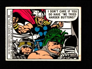 1966 Donruss Marvel Super Heroes #59 Thor "Knöpfe" Sehr guter Erhaltungszustand ~ kostenloser Versand ~ - Bild 1 von 2