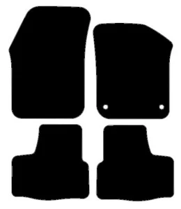 Fits VW Up 2011 onwards Black Luxury Velour Tailored Car Mats Hitech - Picture 1 of 6