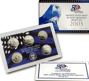 2005 S State Clad Quarter Proof Set ☆☆ Gorgeous Details ☆☆Ultra Cameo Quarters☆☆ - Picture 1 of 3