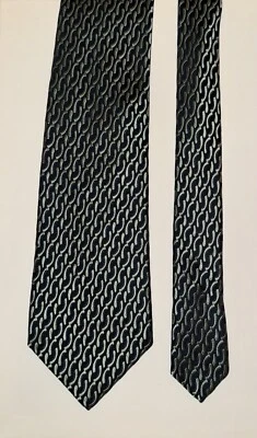 Charvet Vintage Green And Blue 100% Silk Tie Made In France - Image 1 of 4