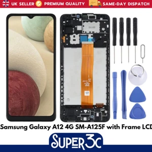 Samsung Galaxy A12 4G SM-A125F Replacement LCD Screen Digitizer with Frame - UK - Picture 1 of 1