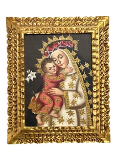 Santa Rosa di Lima Stampa incorniciata Cristianesimo icona religiosa 17 x 21" grande - Foto 1 di 8