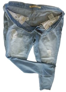Big Star Jeans Damen 28 Alex Low Rise Skinny Ripped Stretch Blau Denim - Bild 1 von 14