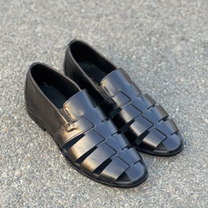 Men’s Handmade Genuine Leather Fisherman Sandals Mens Beach Shoes Casual Wear - Picture 1 of 16