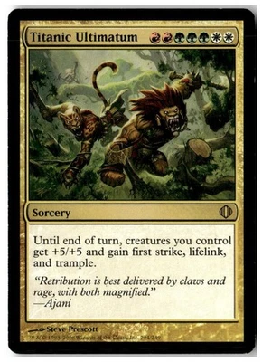 MTG Titanic Ultimatum - Shards of Alara Moderately Played English - Image 1 of 2