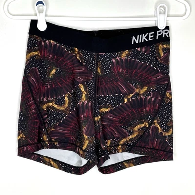 Nike Pro Dri-Fit Mujer M Mediano Correr Pantalones Cortos Ajustados Elásticos 26" Cintura Foto 1 de 4