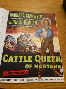 Kine Weekly July 7 1955 - Barbara Stanwyck Ronald Reagan Cattle Queen Of Montana - Picture 1 of 4