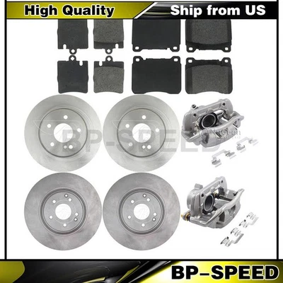 8 pastillas de freno pinza de freno rotores de freno para Mercedes-Benz C320 3,2 L_ Foto 1 de 4