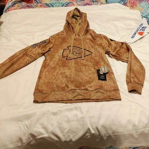 NFL Kansas City Chiefs Nike Salute To Service braun Hoodie Erwachsene Größe M neu mit Etikett - Bild 1 von 8
