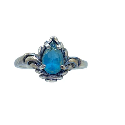 Vintage Kabana Sterling Silver 925 Blue Topaz Ring Size 5.75 Dainty Designer - Image 1 of 4