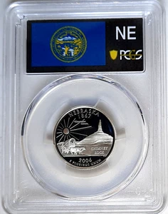 2006-S Silver Proof Nebraska State Quarter-PCGS PR 70 DCAM-State Flag - Picture 1 of 4