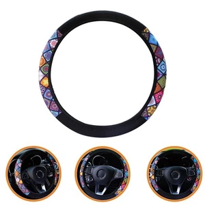Stylish Elastic Wheel Cover for a Secure Grip on Your Car's Steering Wheel - Picture 1 of 12