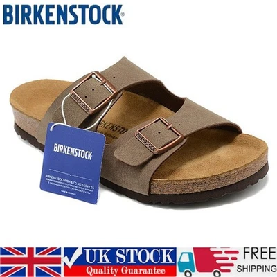 Birkenstock Arizona Birko-Flor Casual Beach Sandals Regular EU Size 35-46 Mocha