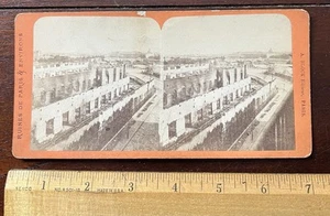 Stereoview Ruins of Paris, A Block Editeur, Fire - Picture 1 of 2