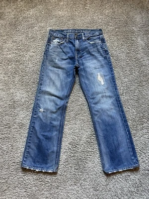 Pantalones de mezclilla American Eagle Distressed Bootcut para hombre talla 30x30 grunge Foto 1 de 4